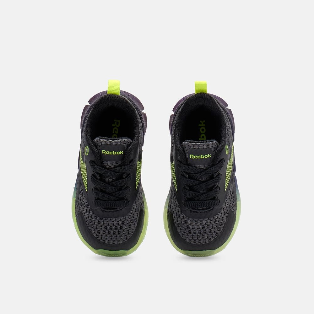 Tenis Niño Reebok Running Zig N' Glow- Negro-Verde