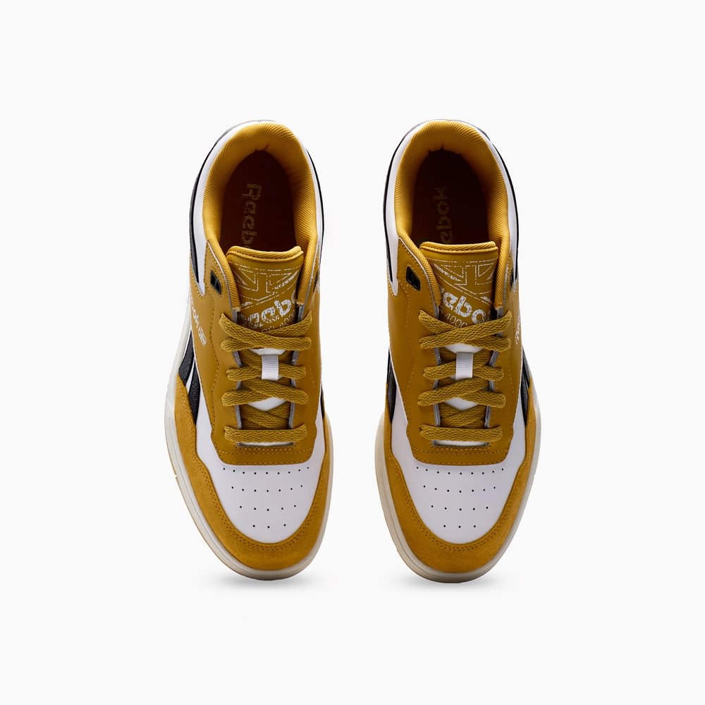 Tenis Hombre Reebok Bb 4000 - Amarillo-Blanco