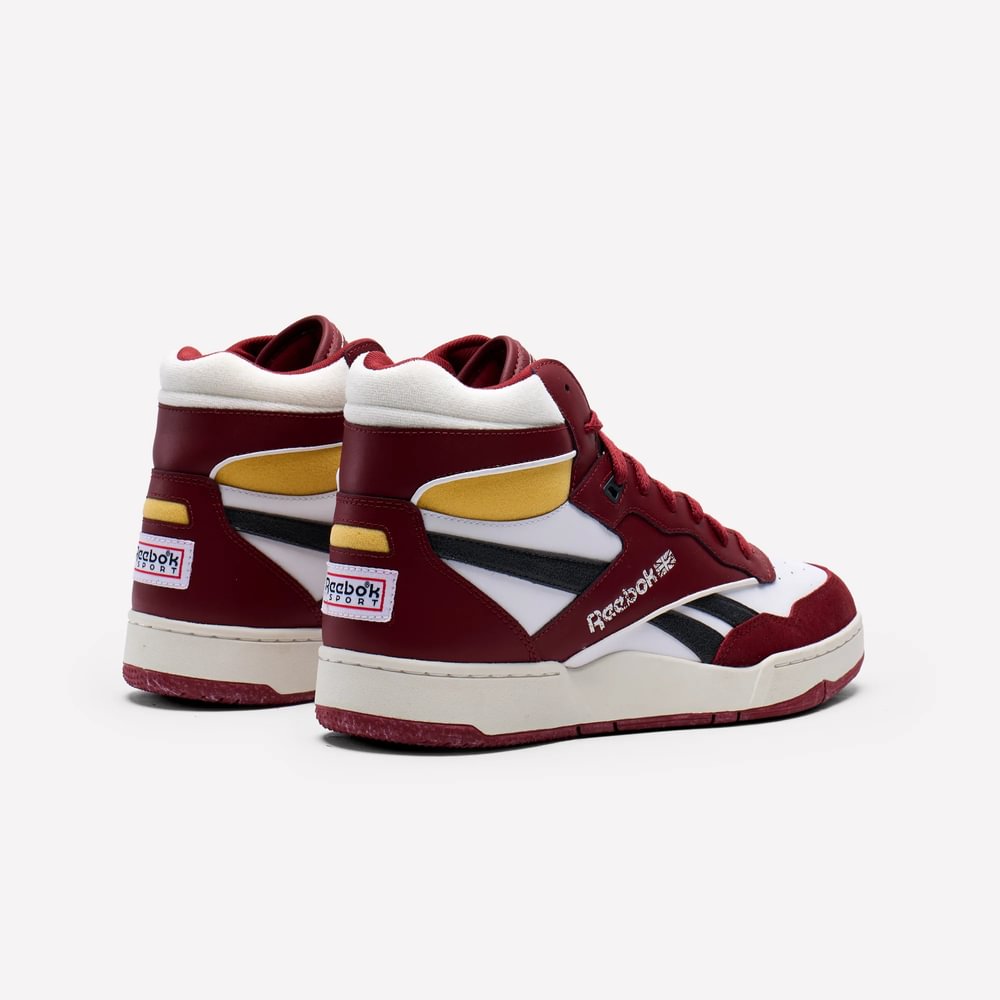 Tenis Hombre Reebok Bb 4000 Li Mid - Rojo-Blanco
