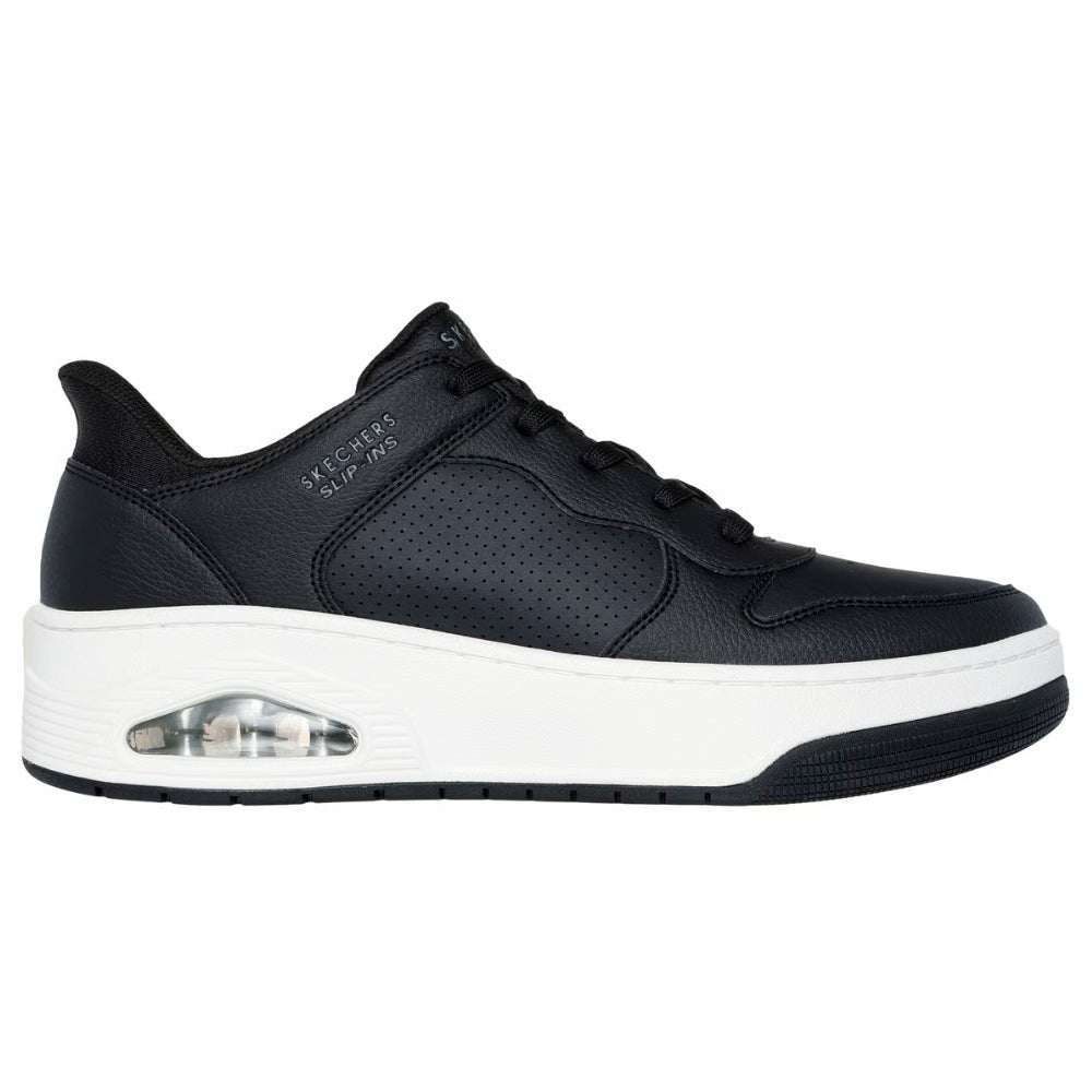 Tenis Hombre Skechers Uno Court Acacia - Negro - Blanco