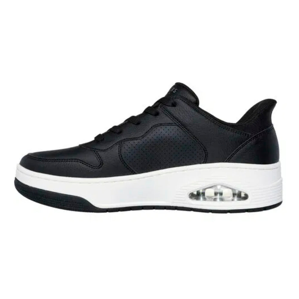 Tenis Hombre Skechers Uno Court Acacia - Negro - Blanco