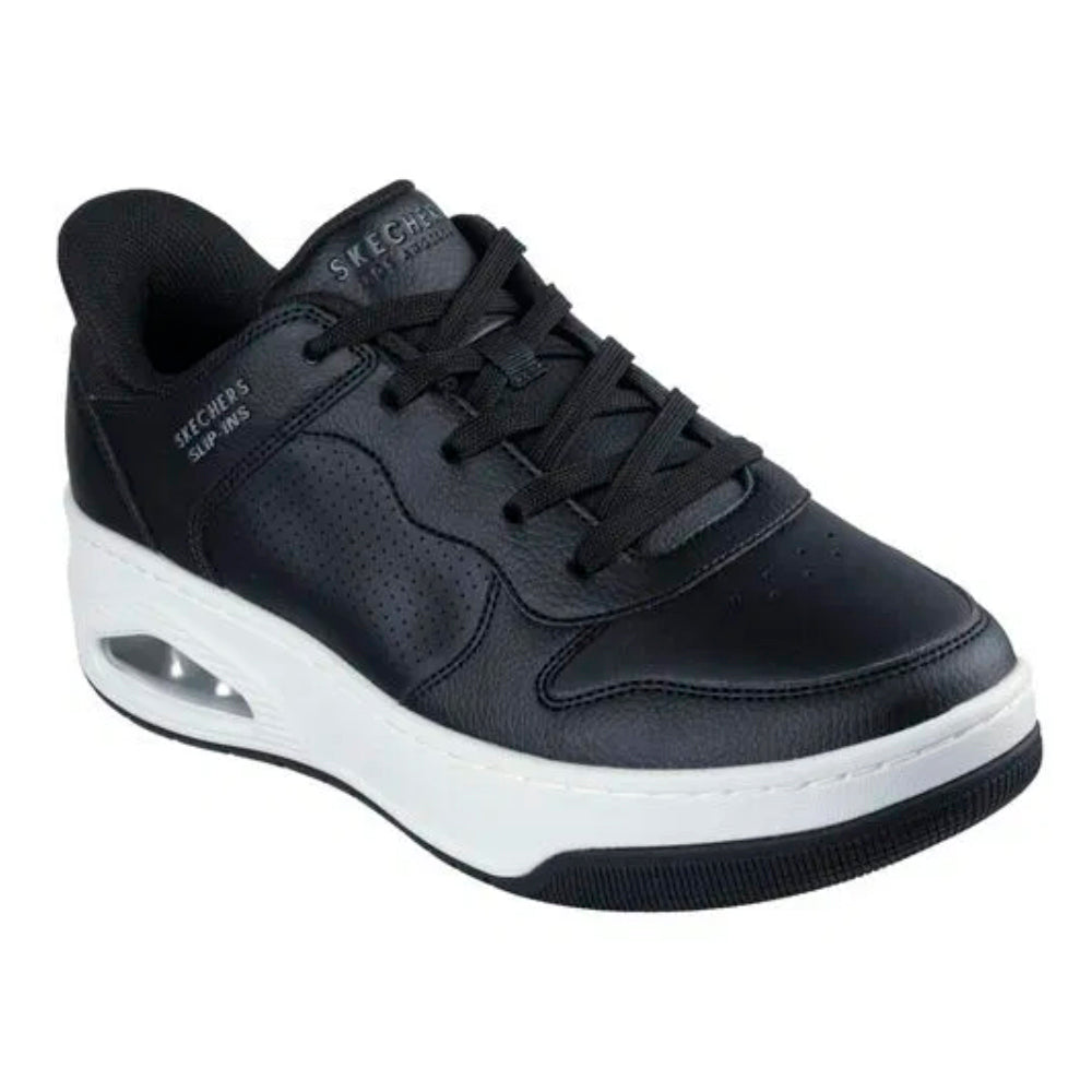 Tenis Hombre Skechers Uno Court Acacia - Negro - Blanco