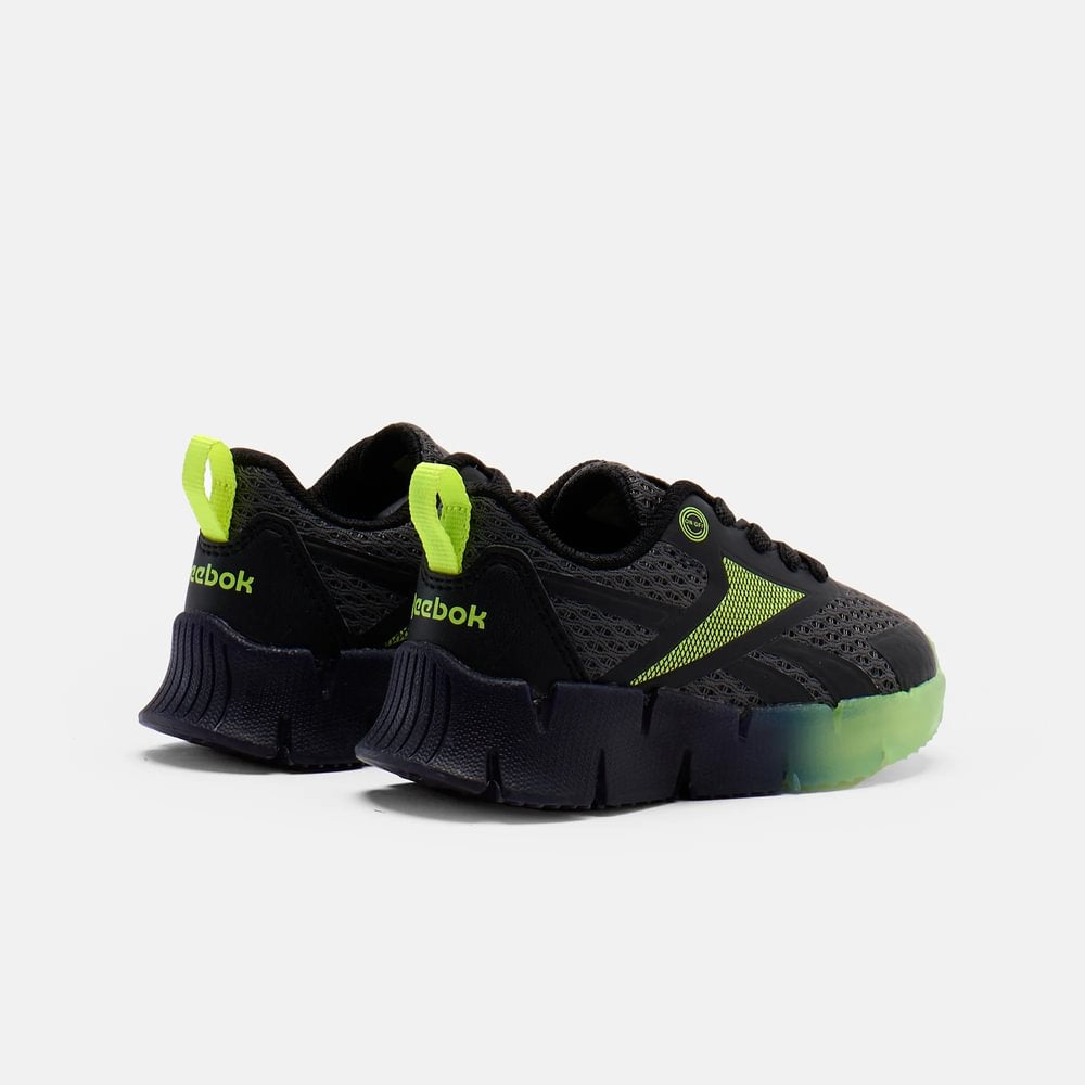 Tenis Niño Reebok Running Zig N' Glow- Negro-Verde
