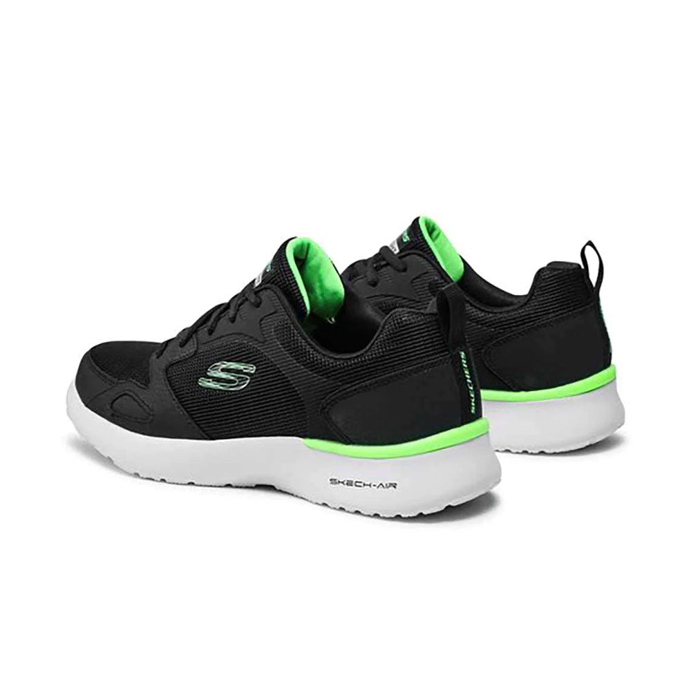 Tenis Hombre Skechers Air Dynamight - Negro-Verde