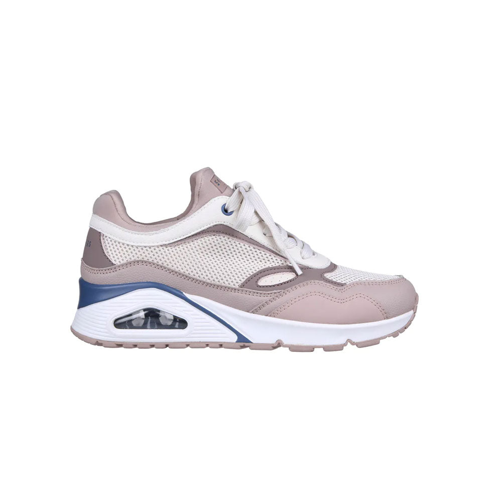 Tenis Mujer Skechers Uno Profile - Rosado-Blanco