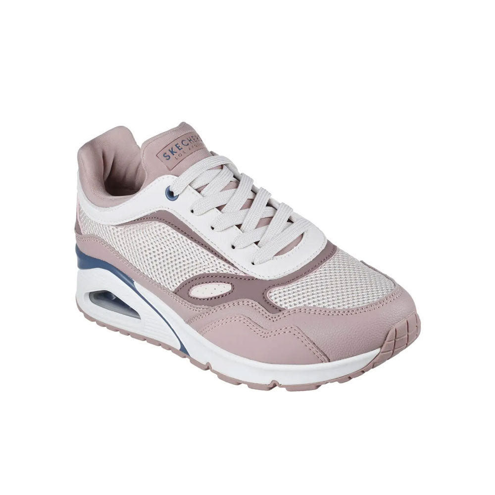 Tenis Mujer Skechers Uno Profile - Rosado-Blanco