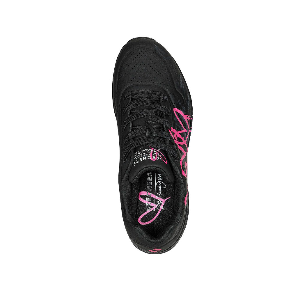Tenis Mujer Skechers Uno Dripping In Love - Negro