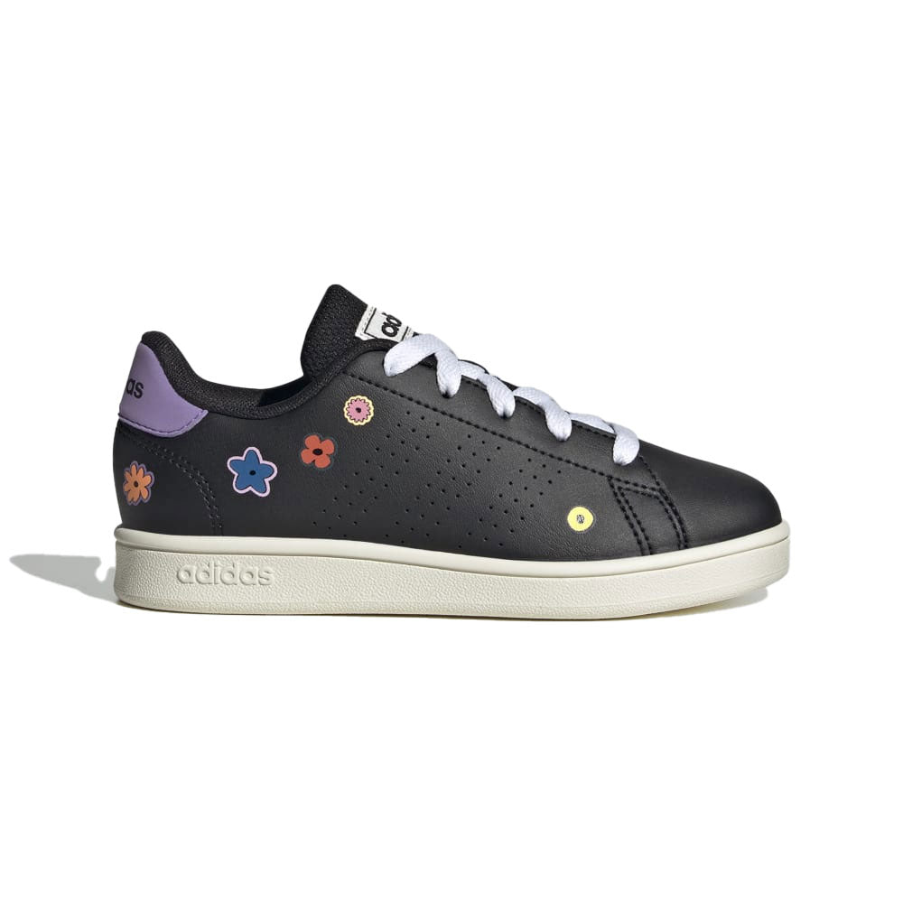 Tenis Niña Adidas Advantage - Negro-Morado