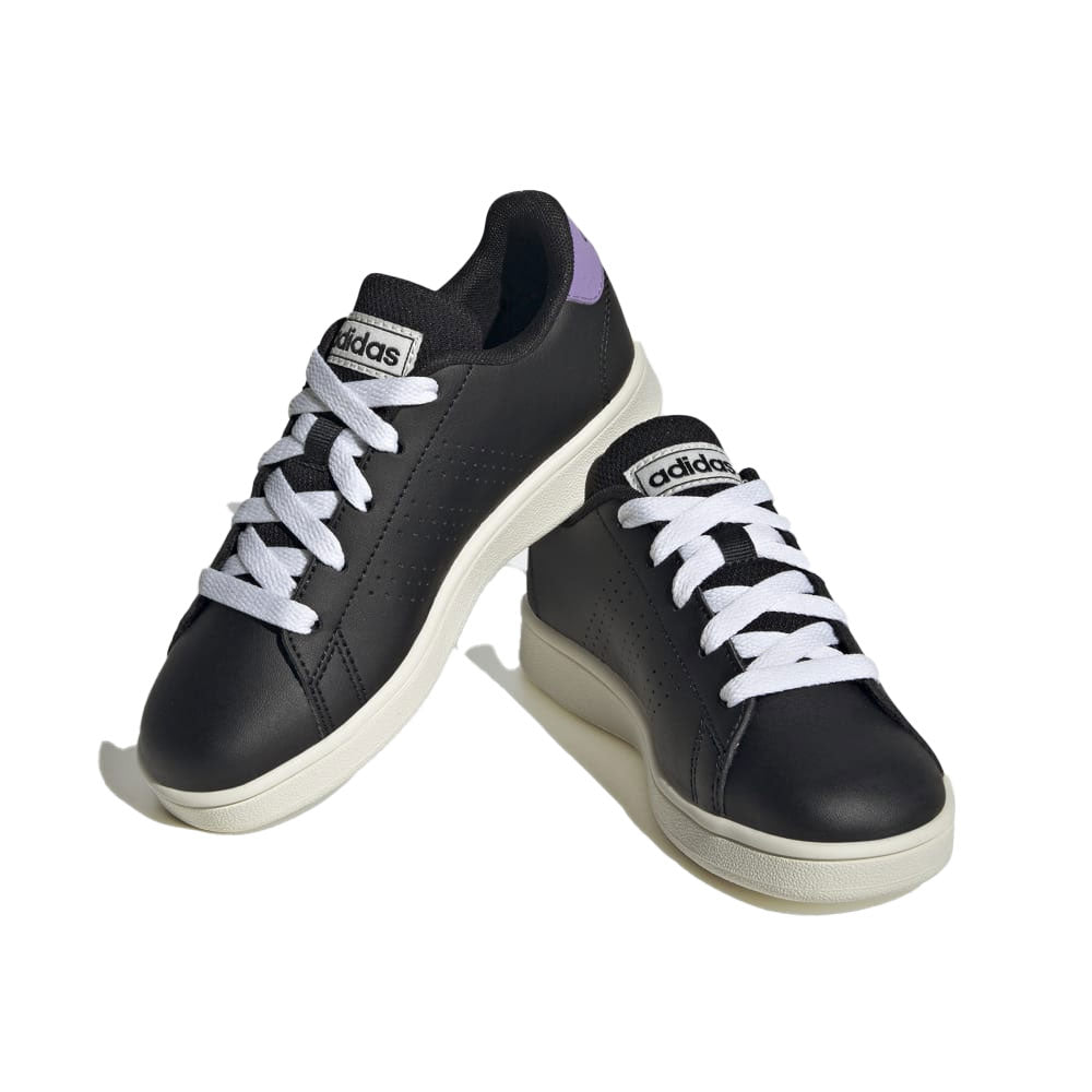 Tenis Niña Adidas Advantage - Negro-Morado
