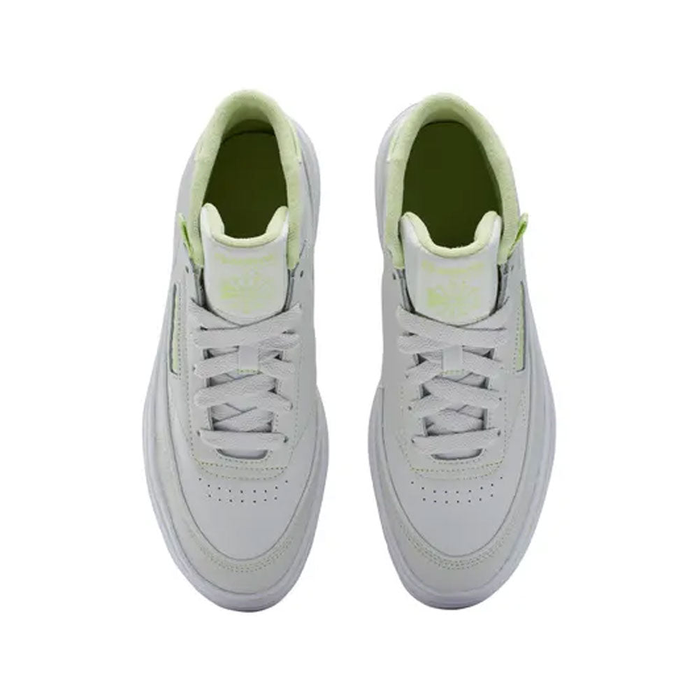 Tenis Mujer Reebok Club C Geo Mid - Blanco - Amarillo