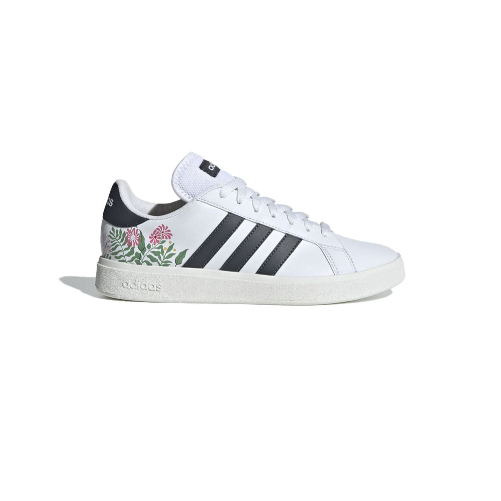 Tenis Mujer adidas Grand Court - Blanco-Negro