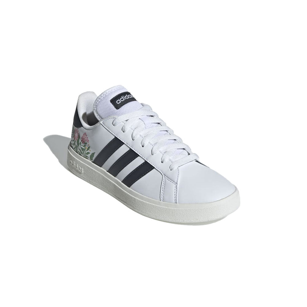 Tenis Mujer adidas Grand Court - Blanco-Negro
