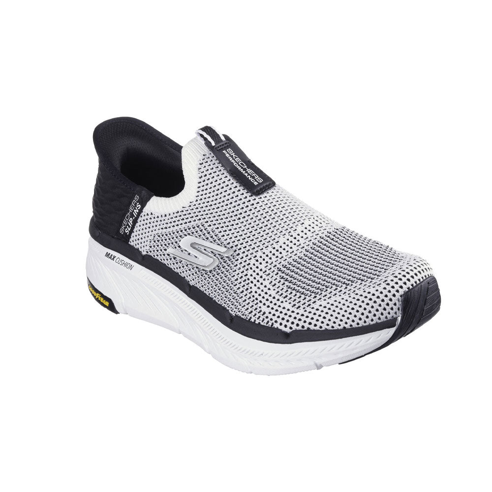 Tenis Hombre Skechers Max Cushioning - Blanco-Negro