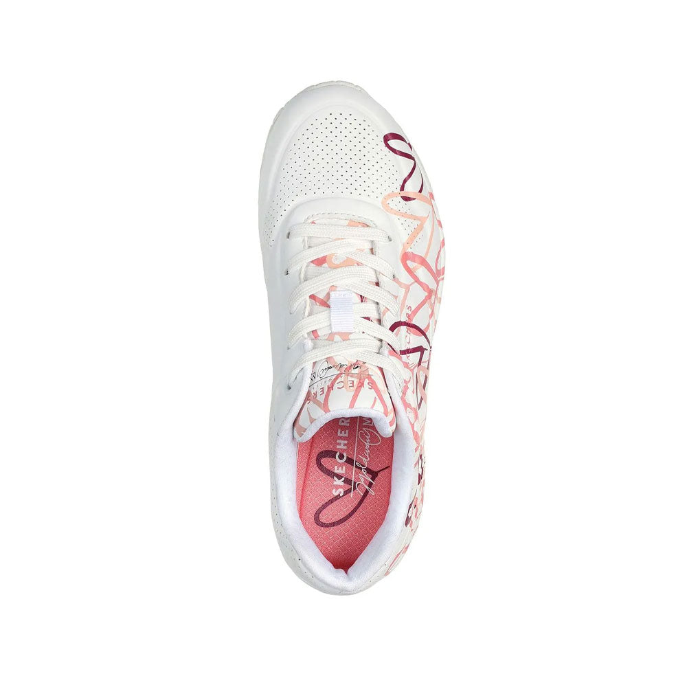 Tenis Mujer Skechers Uno Spreadthelove - Blanco