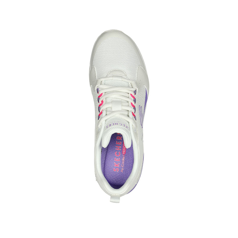 Tenis Mujer Skechers Uno 90s - Blanco-Morado