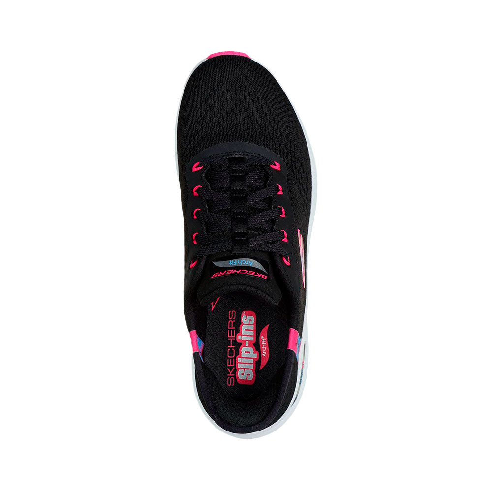 Tenis Skechers Mujer Arch Fit 2.0-Easychic - Negro - Fucsia