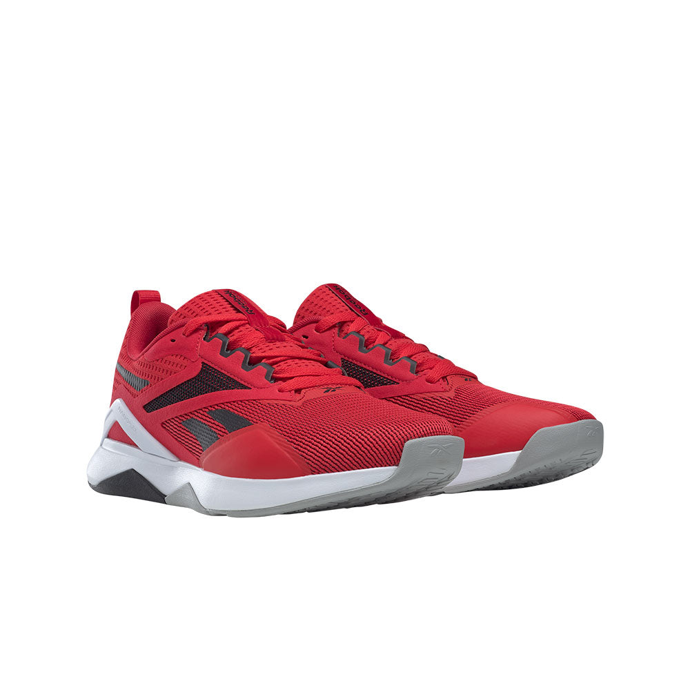 Tenis Hombre Reebok Nanoflex V2 - Rojo-Blanco