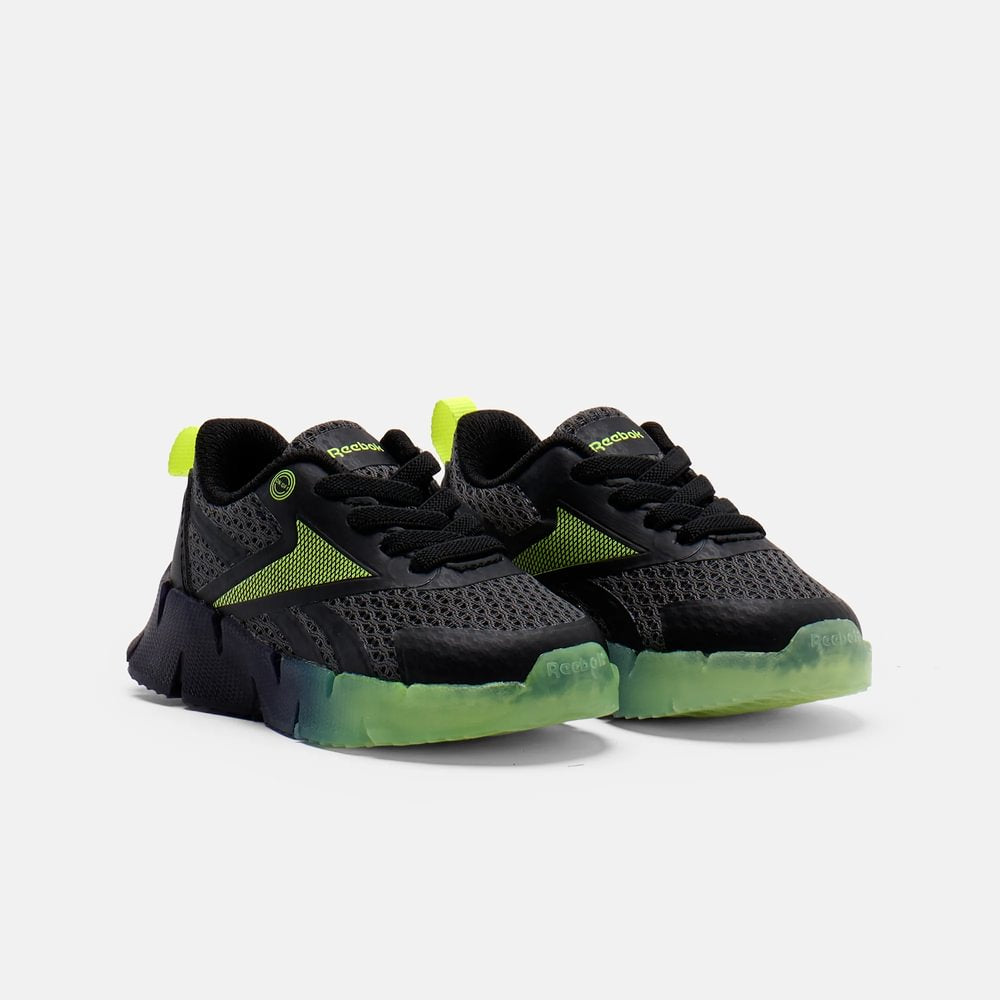 Tenis Niño Reebok Running Zig N' Glow- Negro-Verde