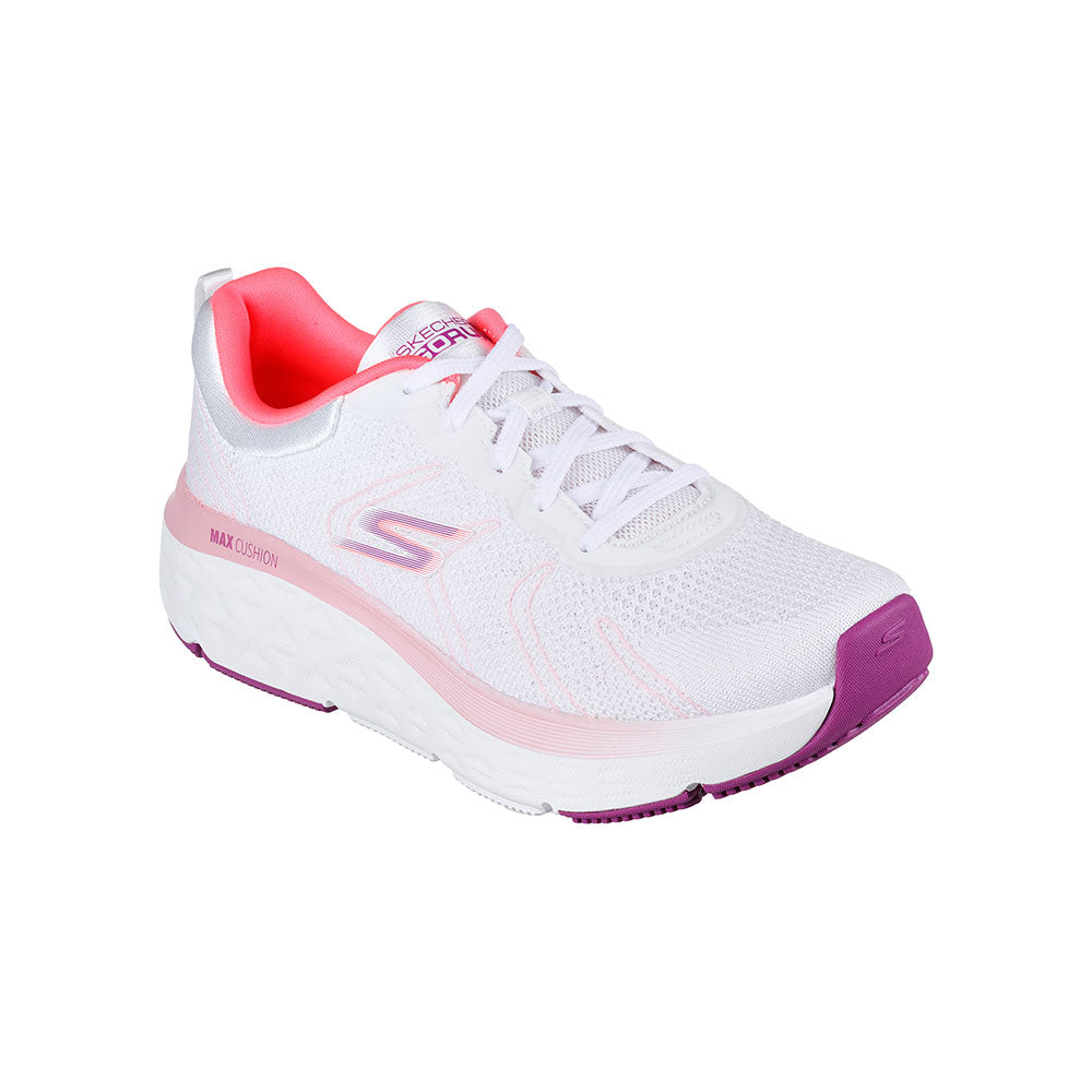 Tenis Mujer Skechers Max Cushion Delta - Blanco-Rosado
