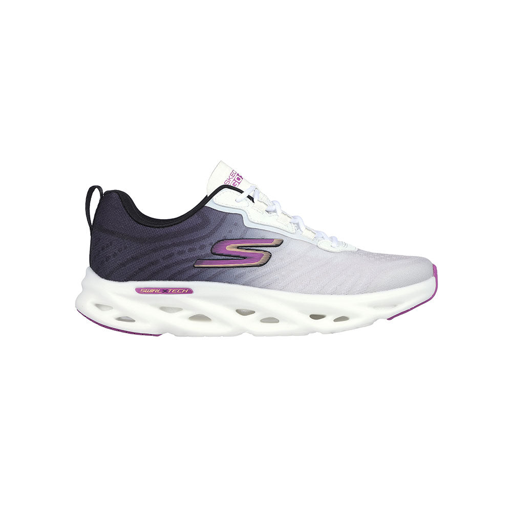 Tenis Mujer Skechers Go Run Swirl tech Speed - Blanco-Negro