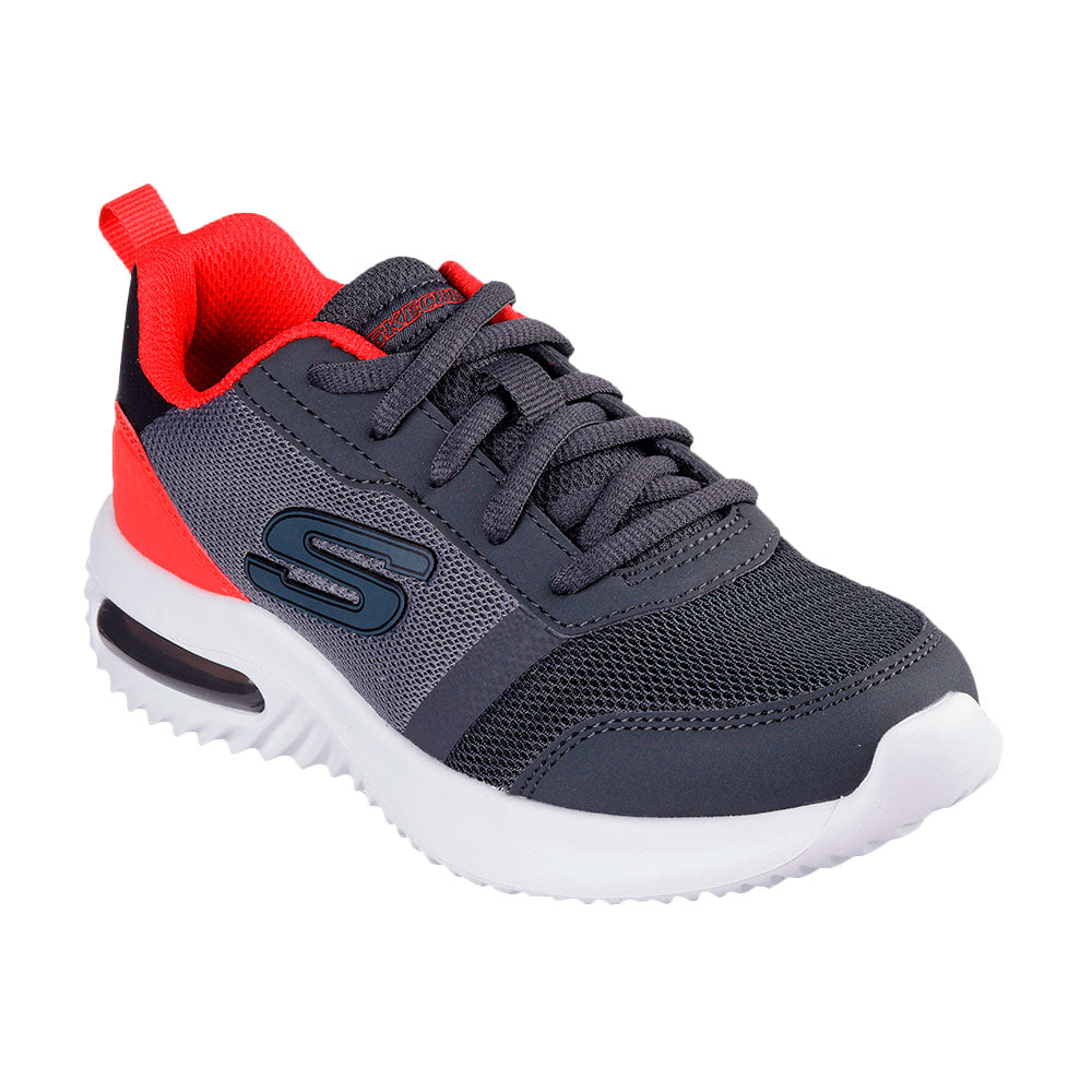 Tenis Skechers Niño Bounder -Tech-Rolave - Gris - Varios