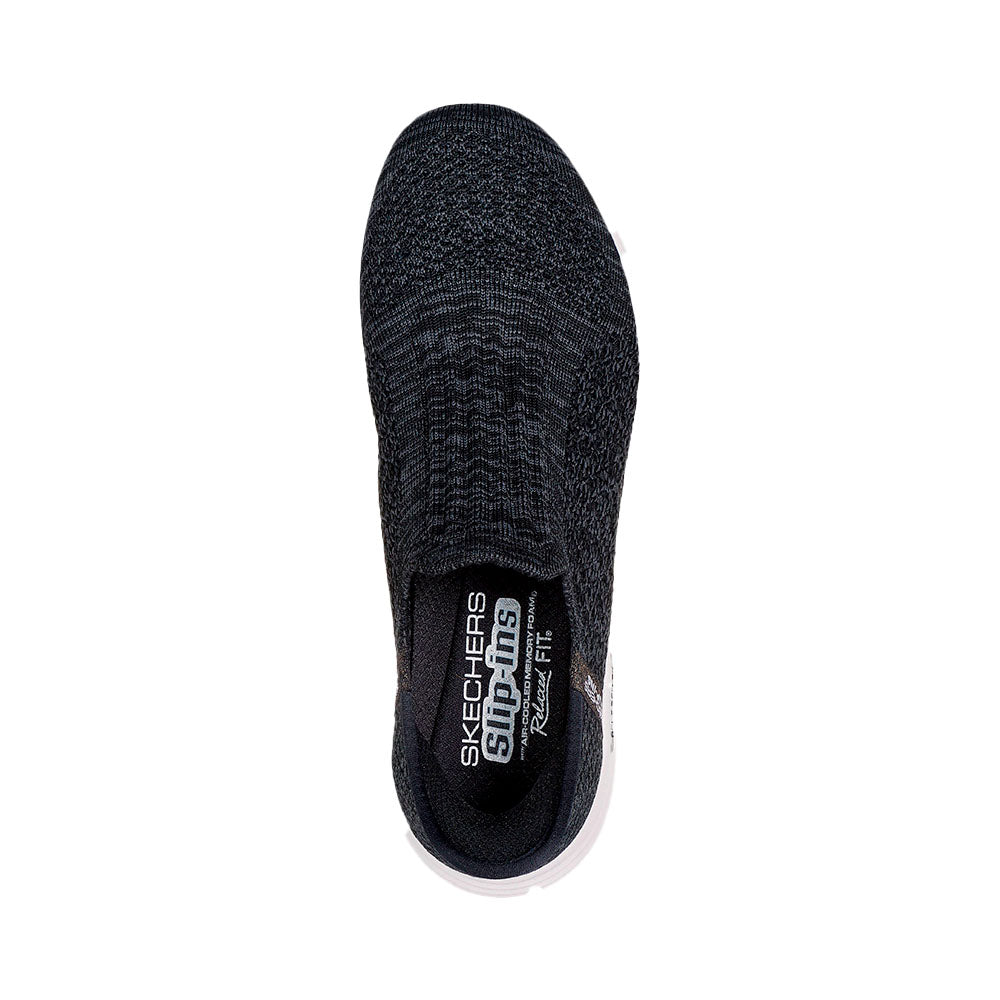 Tenis Skechers Mujer Relaxed Fit Sport - Negro - Blanco