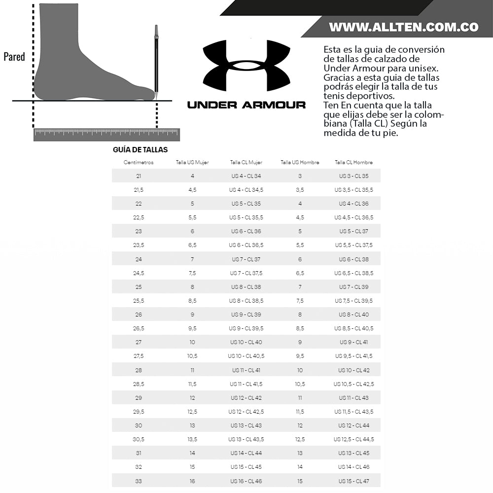 Tenis Under armour (Unisex) UA U Sonic 6 - Blanco-Multicolor