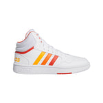 Tenis Adidas Mujer Hoops 3.0 Mid - Blanco - Naranja