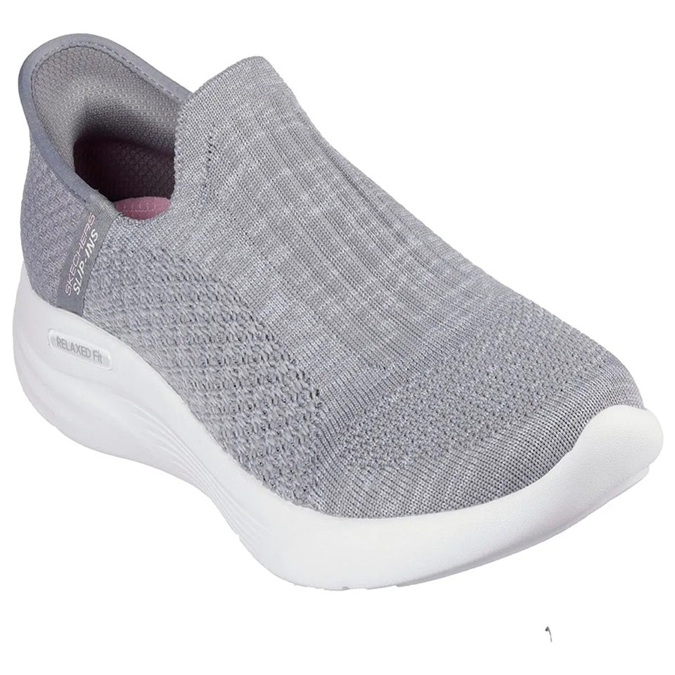 Tenis Skechers Mujer Relaxed FI - Gris