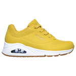 Tenis Skechers Mujer Uno Stand On Air - Amarillo - Blanco