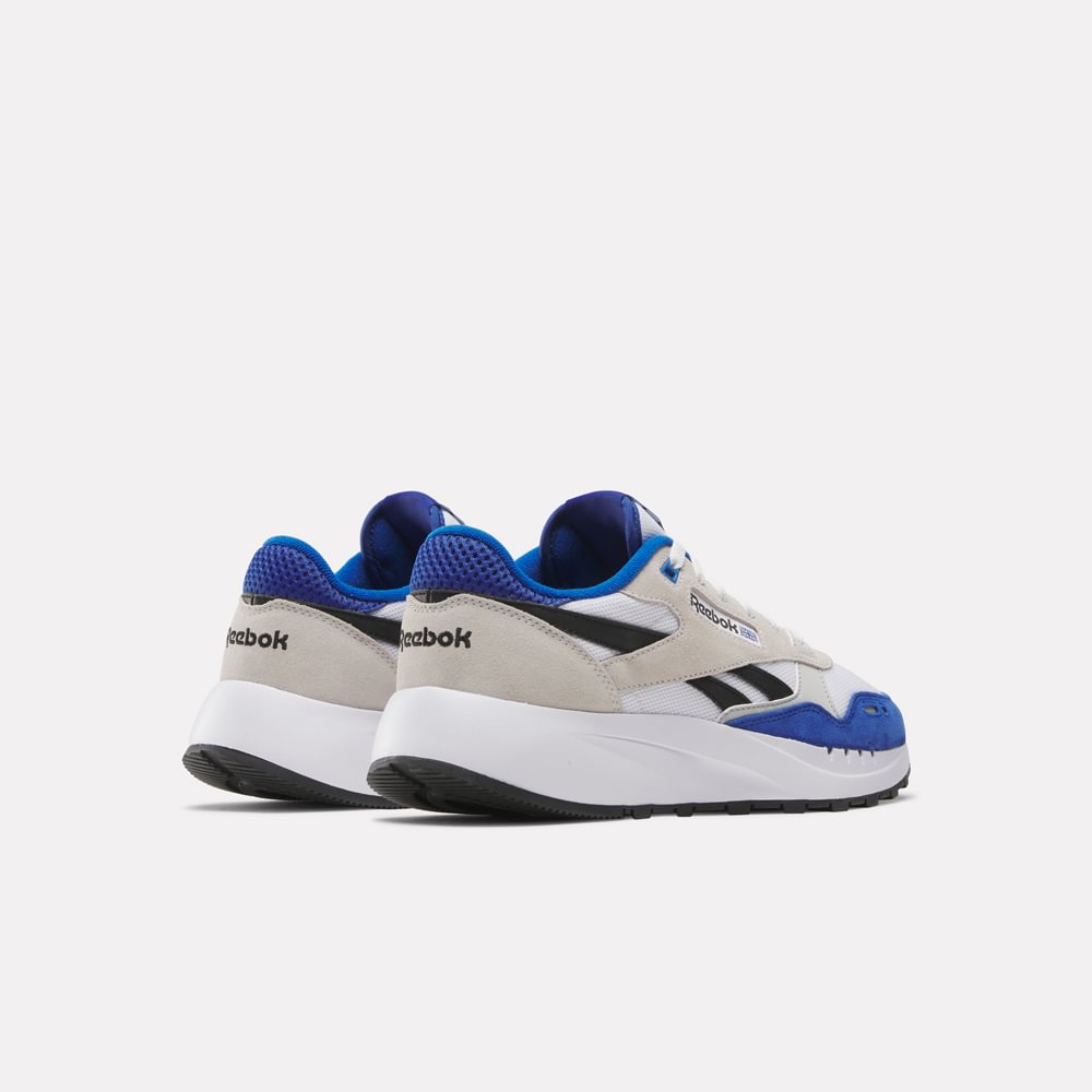 Tenis Hombre Reebok Classics Leather 2400 - Blanco-Azul
