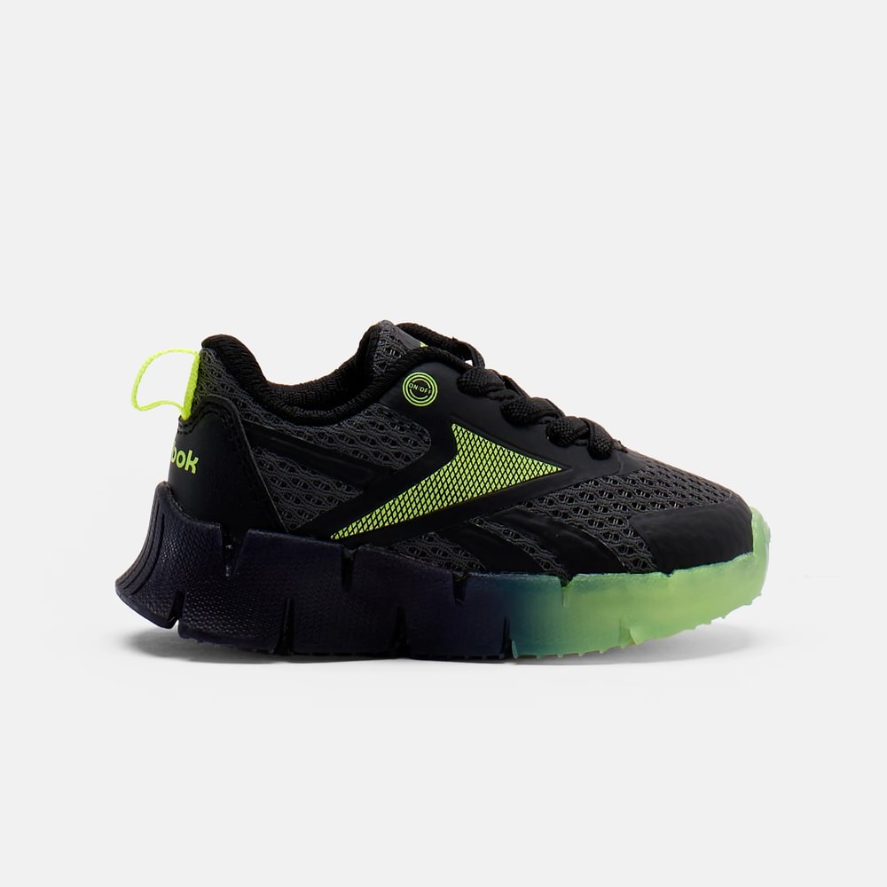 Tenis Niño Reebok Running Zig N' Glow- Negro-Verde