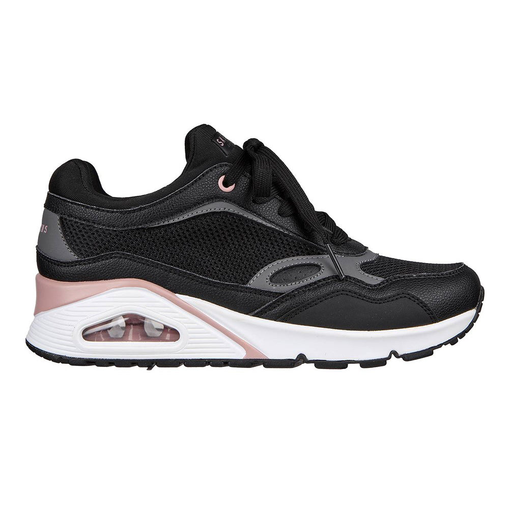Tenis Mujer Skechers Uno Hell Hints - Negro-Blanco