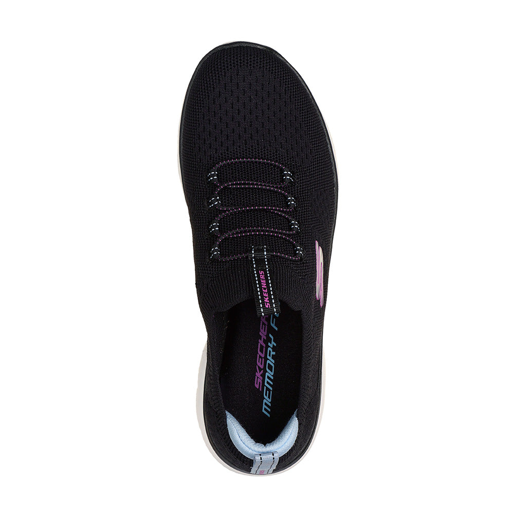 Tenis Skechers Mujer Summits Top Player - Negro - Blanco
