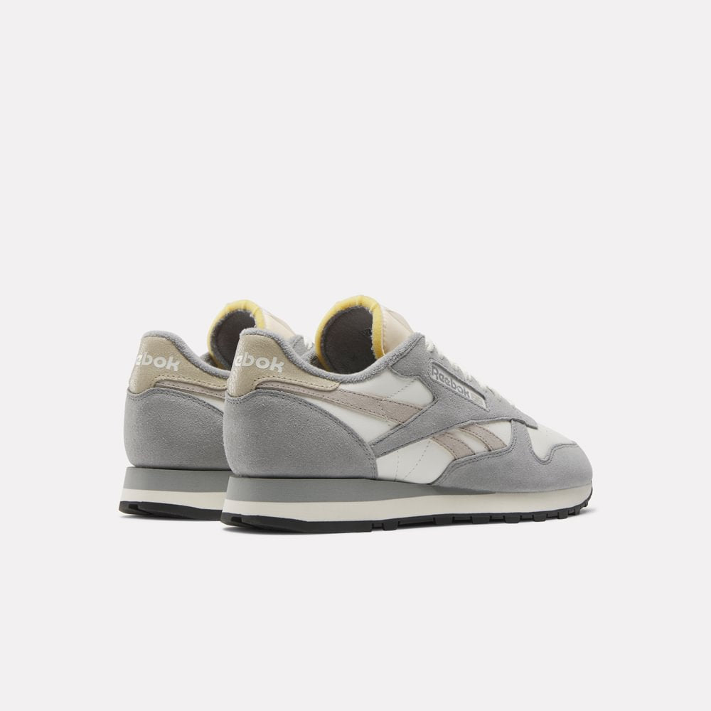 Tenis Hombre Reebok Classics Leather - Blanco-Gris