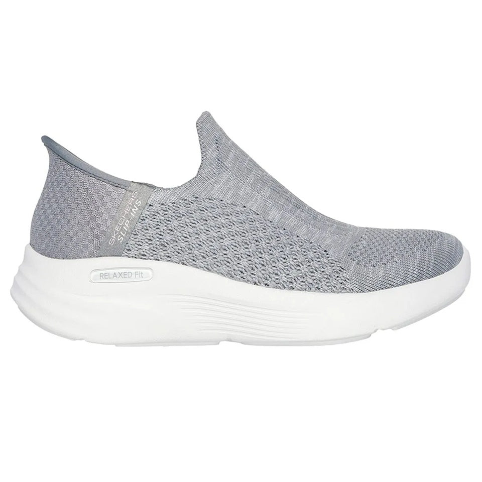 Tenis Skechers Mujer Relaxed FI - Gris