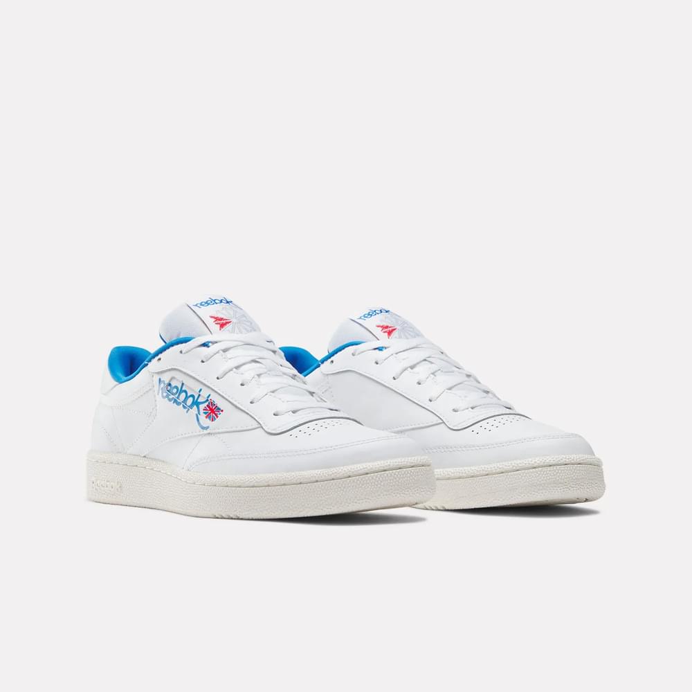 Tenis Hombre Reebok Club C 85 - Blanc0-Azul