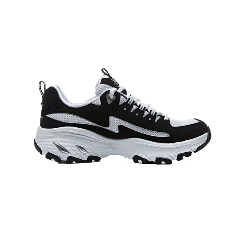 Tenis Mujer Skechers Dlites Arch Fit - Negro-Blanco