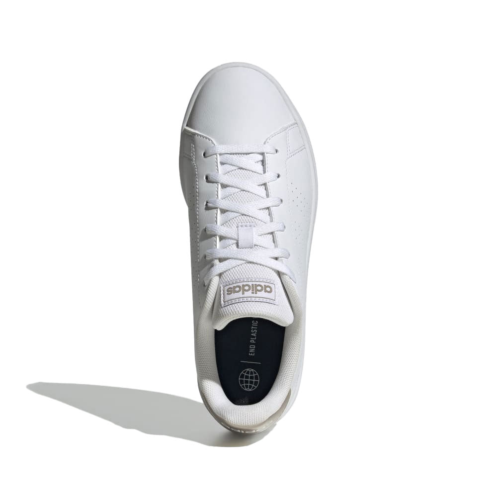 Tenis Mujer Adidas Advantage Base - Blanco-Marrón