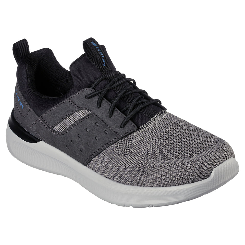 Tenis Hombre Skechers Lattimore - Negro-Gris