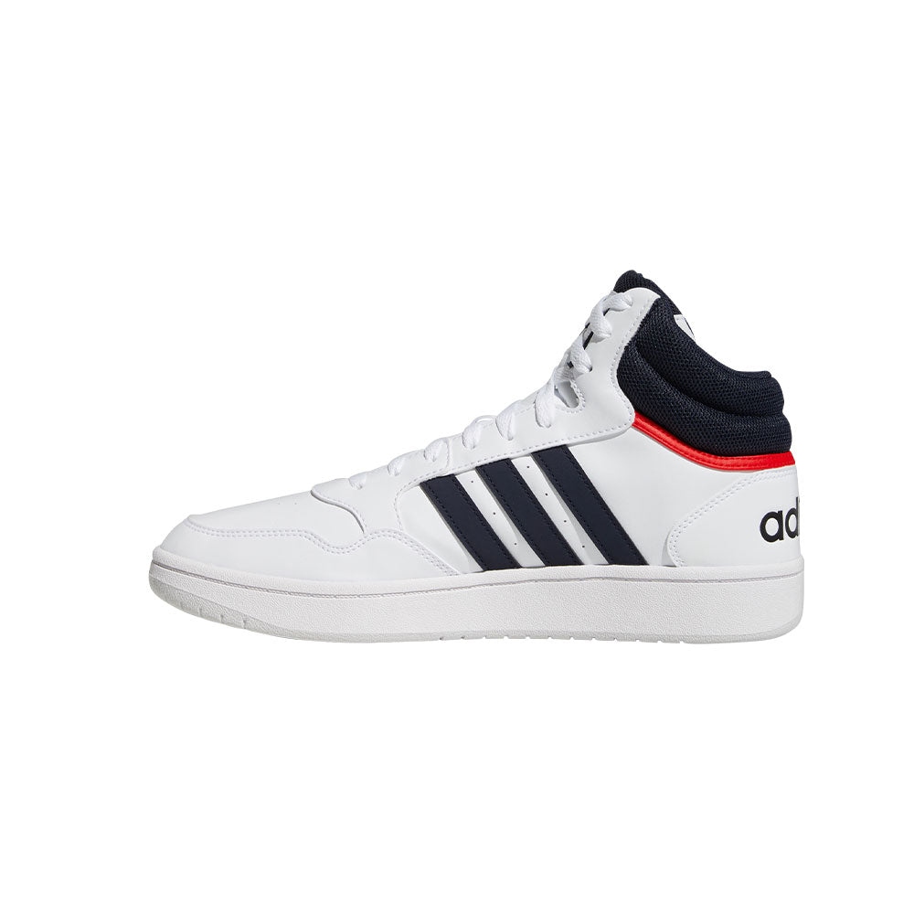 Tenis Hombre adidas Hoops 3.0 - Blanco-Azul