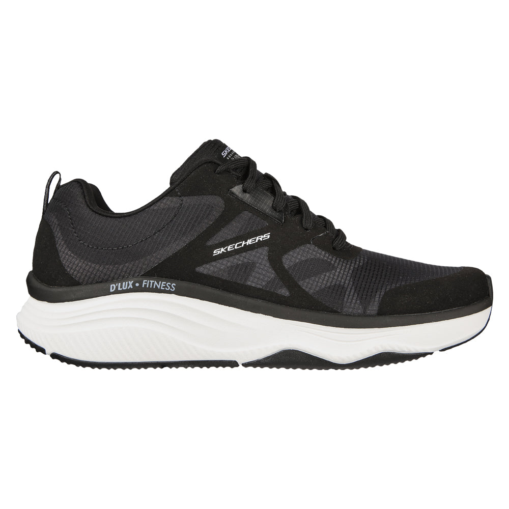 Tenis Hombre Skechers Relaxed Fit D Lux-Negro-Blanco