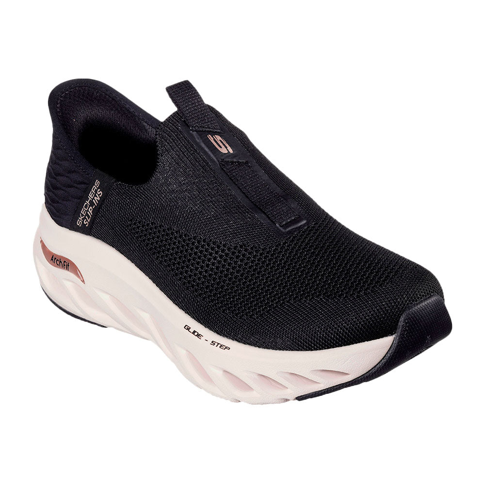 Tenis Skechers MujerArch Fit Glide Step -Negro - Blanco