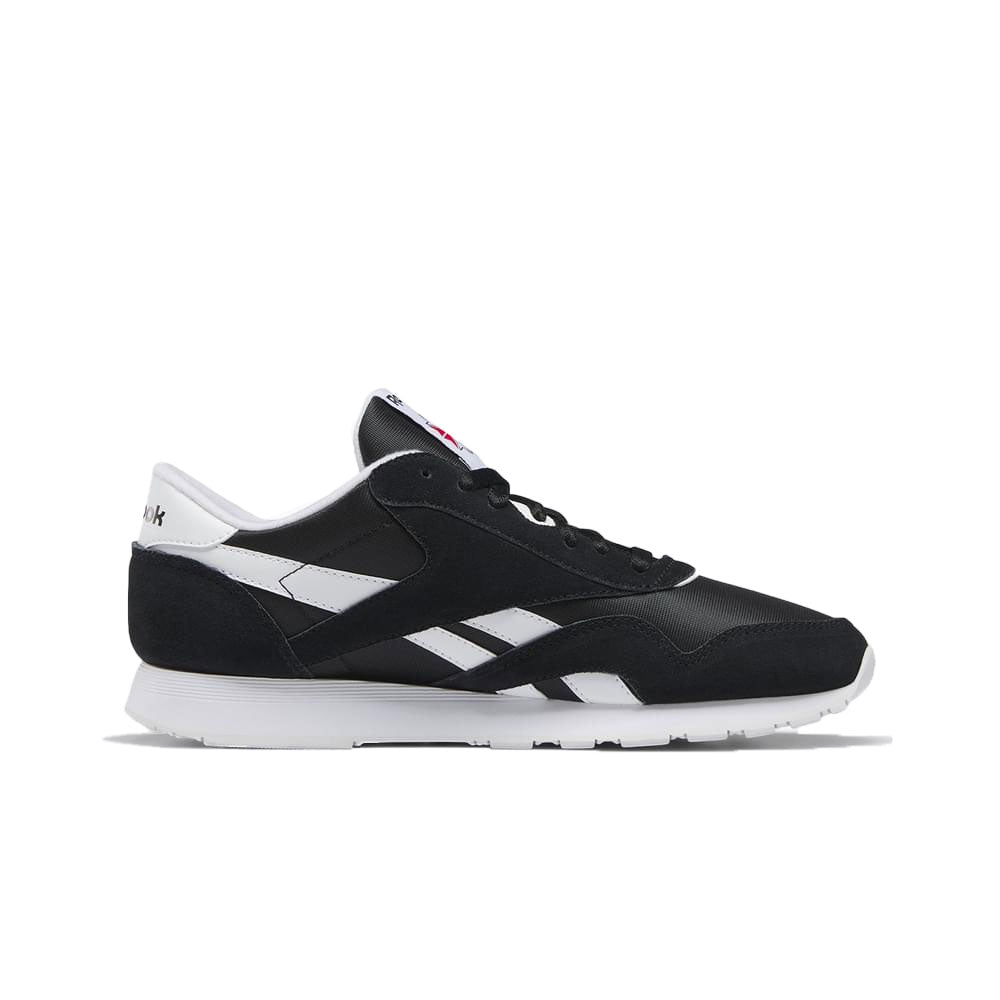 Tenis Hombre Reebok Classic Nylon - Negro-Blanco