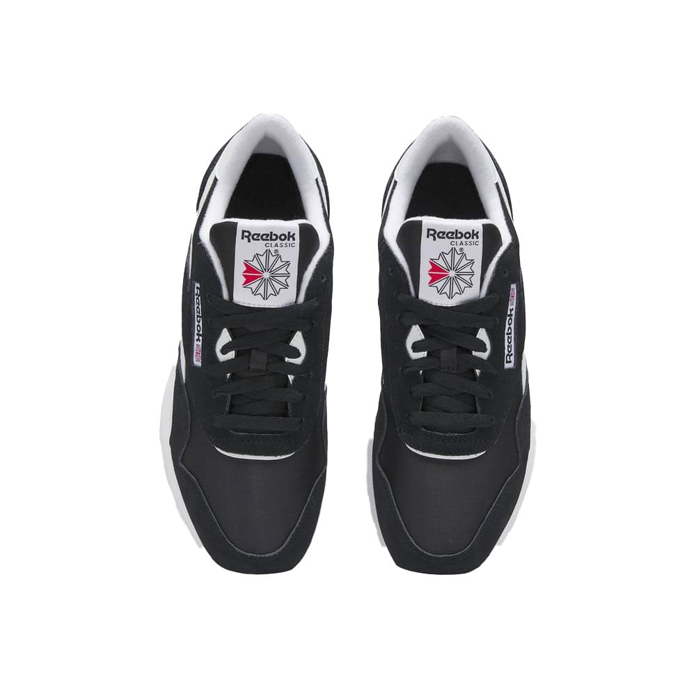 Tenis Hombre Reebok Classic Nylon - Negro-Blanco