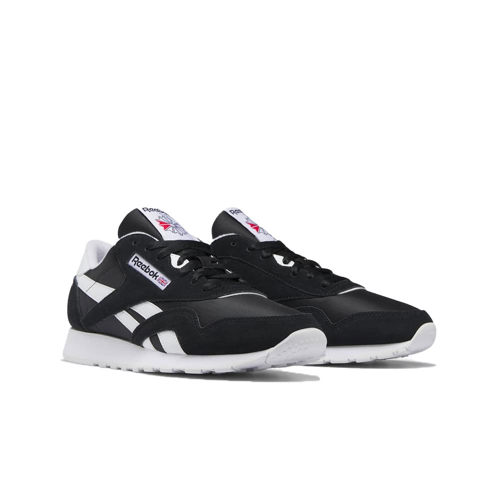 Tenis Hombre Reebok Classic Nylon - Negro-Blanco