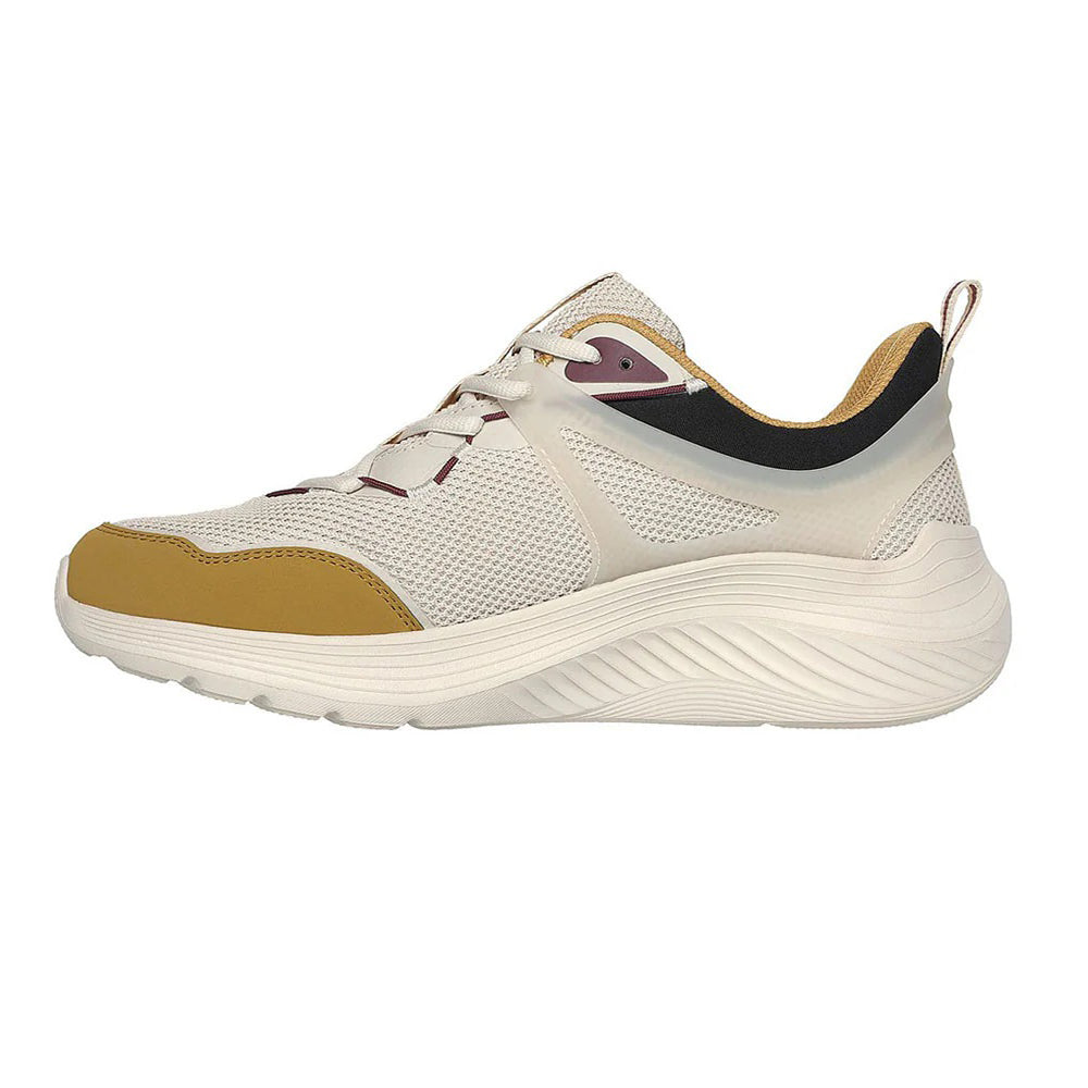 Tenis Hombre Skechers Bobs Squad - Beige-Amarillo