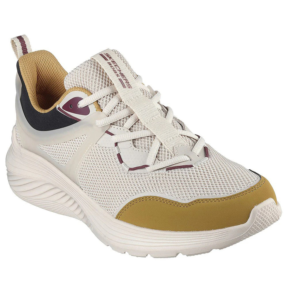 Tenis Hombre Skechers Bobs Squad - Beige-Amarillo