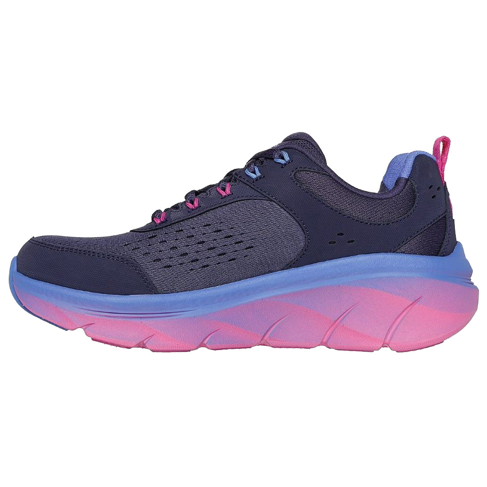 Tenis Mujer Skechers Prmt D'lux Wal -Azul- Morado
