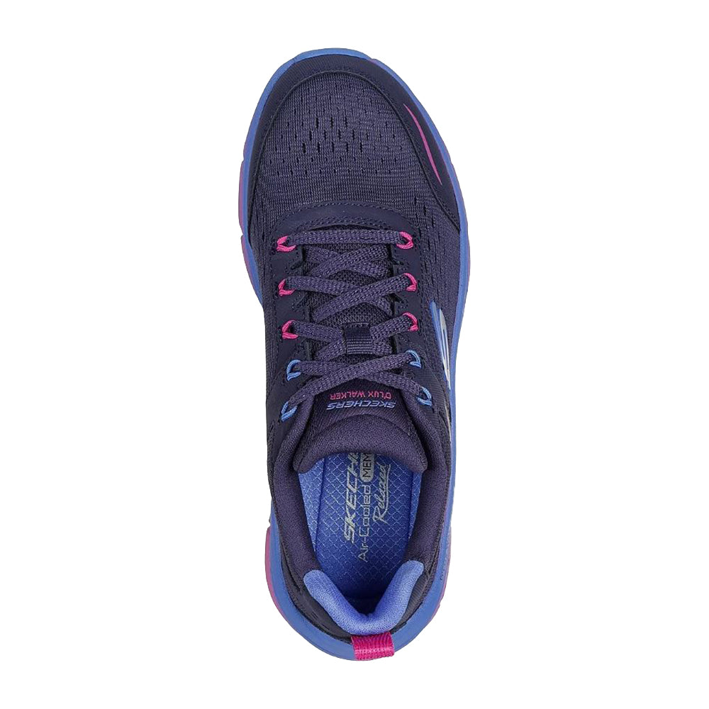 Tenis Mujer Skechers Prmt D'lux Wal -Azul- Morado